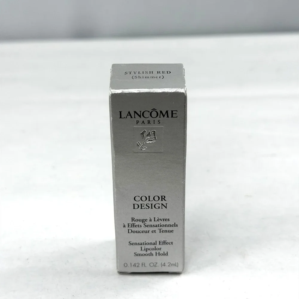 RARE Lancome L'Absolu Rouge Advanced Hydrating Lipstick / Stylish Red / Shimmer